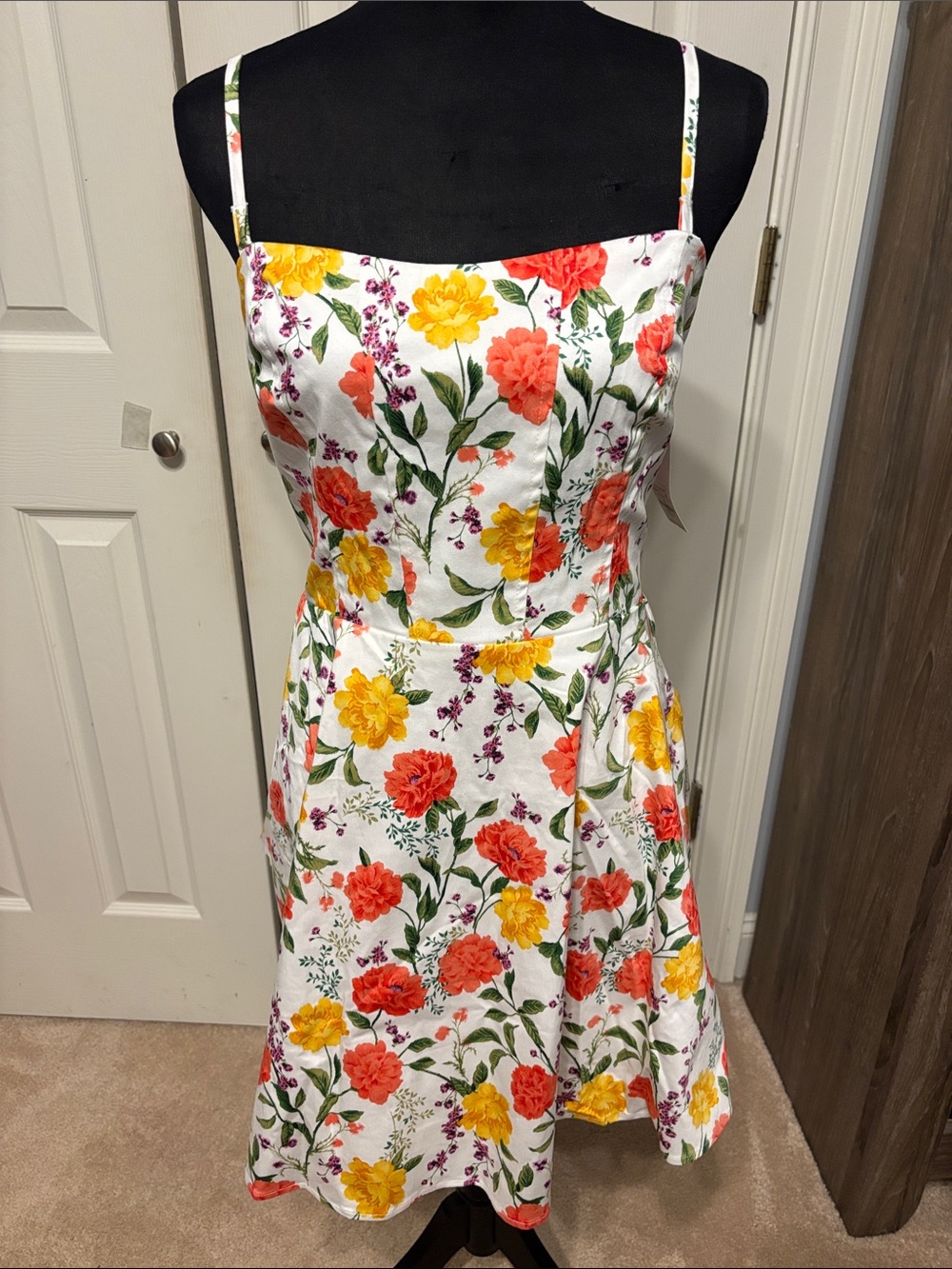 Francesca’s Lea Fit & Flare Floral Mini Dress